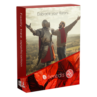 Family tree program for WINDOWS - HEREDIS 26