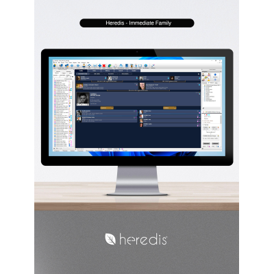Family tree program for WINDOWS & MAC - HEREDIS 26