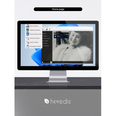Family tree program for WINDOWS - HEREDIS 26 Upgrade