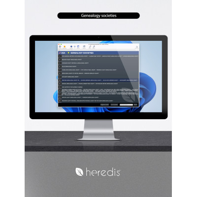 Family tree program for WINDOWS - HEREDIS 26 Upgrade