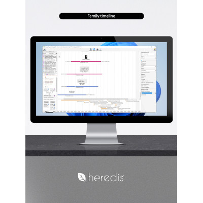 Family tree program for WINDOWS - HEREDIS 26 Upgrade
