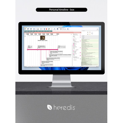 Family tree program for WINDOWS - HEREDIS 26 Upgrade
