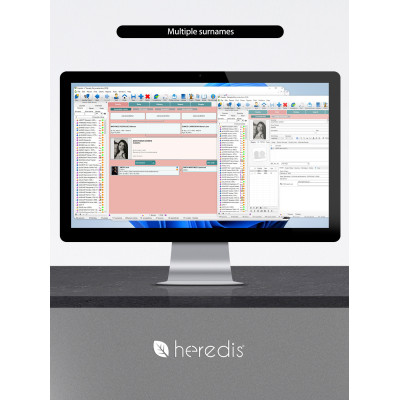 Family tree program for WINDOWS - HEREDIS 26 Upgrade