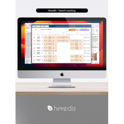 Family tree program for WINDOWS & MAC - HEREDIS 26